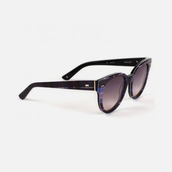 Equipment Lana Plaid Print Sunglasses